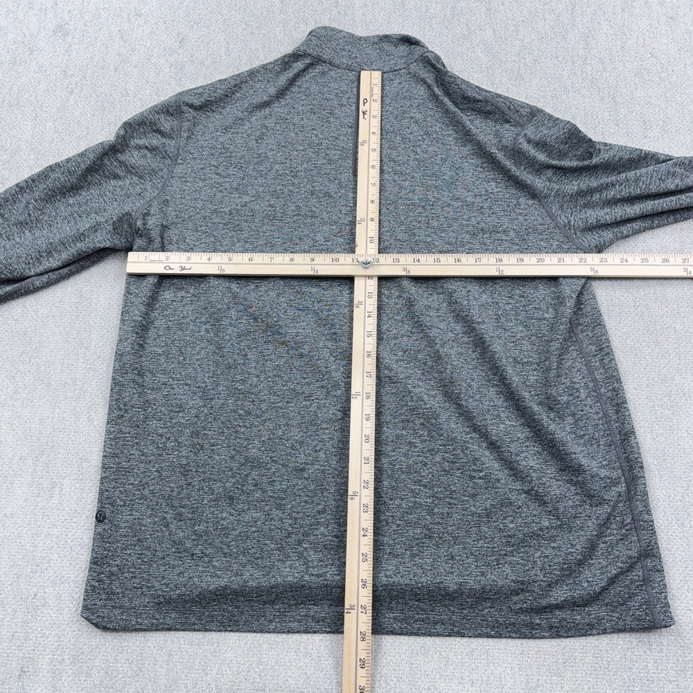 Lululemon Pullover Mens XL Gray 1/4 Zip Performance Business Casual Gym Run Top - Picture 7 of 11